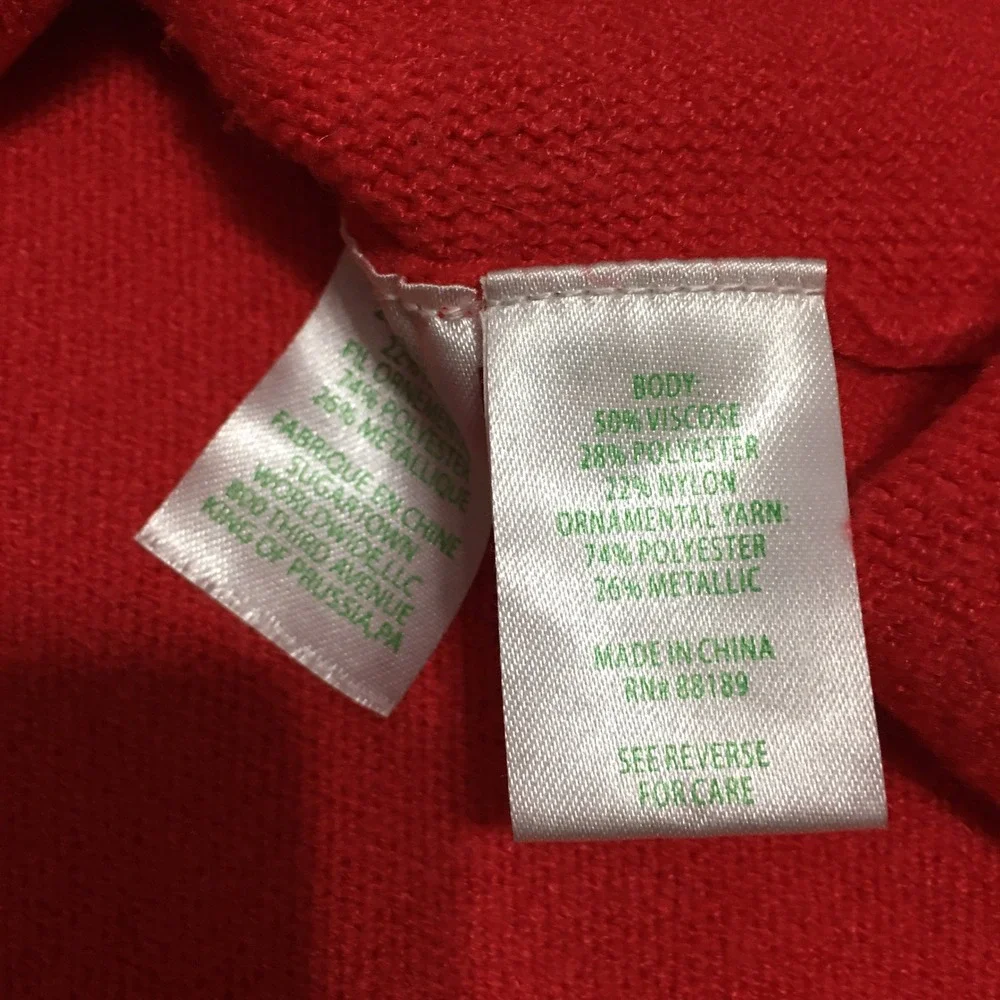 Lilly Pulitzer Womens Sevie Sweater Large Red Dolman Sleeve V-Neck
